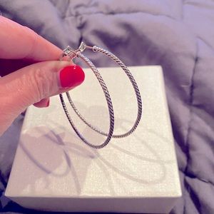 David Yurman hoop earrings